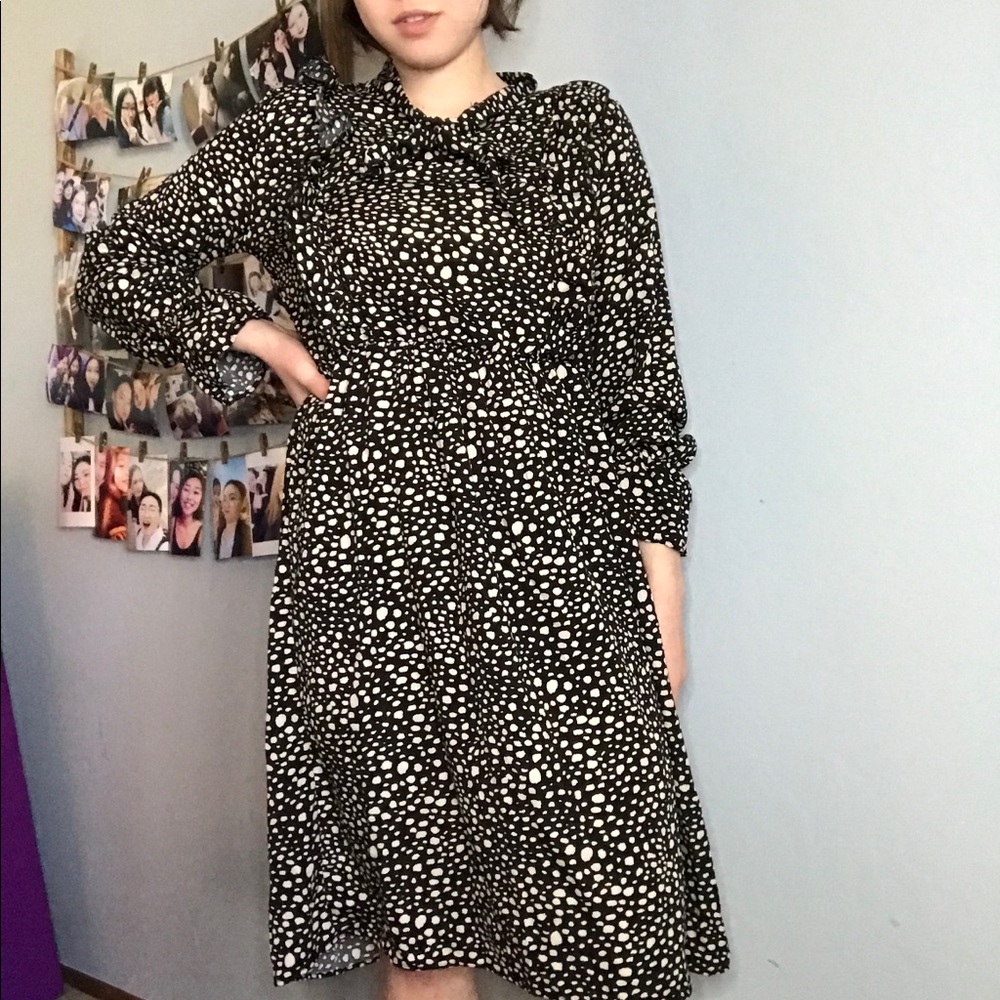 polka dot dress medium length